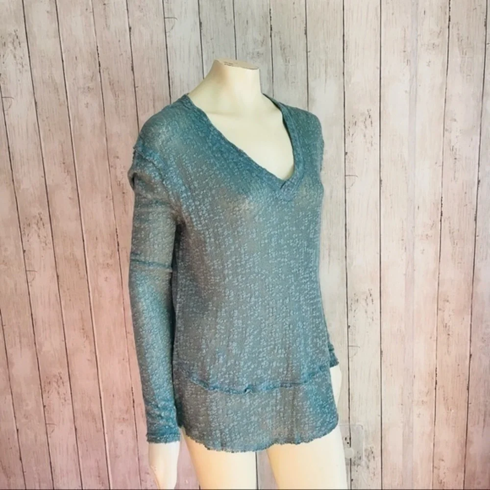 NWT Free People Ocean Air Hacci pullover tunic Top size XS